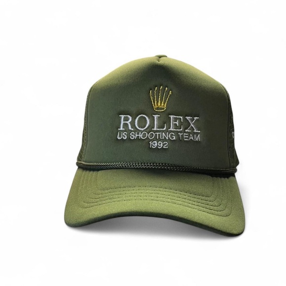 Rolex US Shooting Club 1992 Trendy Cap Tik Tok Mesh Foam Trucker Cap - Picture 3 of 3